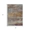 Homeroots 5' X 8' Brown Gray And Purple Abstract Washable Indoor Outdoor Area Rug 630832 - alternate 4