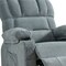 Homeroots 39" Blue Faux Leather Leather Heated Massage Lift Assist Recliner With USB 718741 - alternate 2