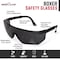 Bison Life Boxer Black Temples, Safety Glasses, Anti-Fog & Anti-Scratch, Black Lens ZH-BXSG-BKLBKT-MS16 - alternate 4