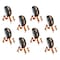 Mytee Products 2in x 9ft Ratchet Tire Strap w/ Swivel J Hooks & Rubber Pads, 8PK RST-209SHRB-HD-ORx8 - alternate 1