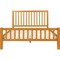 Homeroots Natural Slat Back Solid Wood Queen Bed Frame 523638 - alternate 3