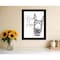 Homeroots Nice Arse Black Framed Print Bathroom Wall Art 530073 - alternate 2