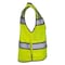 Dome75 Hi-Vis Heavy Duty Safety Vest MD Class ANSI/ISEA 107-2020 Class 2 , Reinforced Front Zipper 1 OV6124 - alternate 4