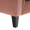 Homeroots 83" Blush Velvet Wood Sofa With Toss Pillows 543948 - alternate 2