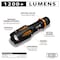 Performance Tool 1200+LM Flashlight, DuoFocus Beam, Tactical Aluminum, Water Resistant W2653 - alternate 3