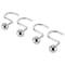 Simple Spaces Ball Shower Curtin Hook, 1-1/16 in Opening, Steel, Chrome, 1-3/4 in W, 2-7/8 in H SD-CBH-CH - alternate 1