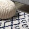 Jonathan Y Algaida Moroccan Diamond Shag Beige/Navy 4 ft. x 6 ft. Area Rug SHG104B-4 - alternate 3