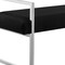 Homeroots 48" Black and Silver Upholstered Velvet Bench 530647 - alternate 2