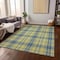 Homeroots 10' X 14' Yellow Blue And Ivory Plaid Washable Indoor Outdoor Area Rug 597140 - alternate 4