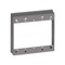 Sigma Engineered Solutions New Work 16 cu in Square Metallic Extension Ring Gray 14323 - alternate 2