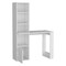 Homeroots 39" White Wood L Shape H-Shape Computer Desk 535152 - alternate 4