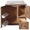 Bertch Storage Solutions 30''x34-1/2'' Hx21''D Driftwood Vanity Base without Top 2 Door/1 Drawer ST-B-DW-VSS30RT - alternate 2