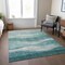 Homeroots 3' X 5' Teal Blue And Aqua Abstract Washable Indoor Outdoor Area Rug 604989 - alternate 3
