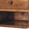 Homeroots 12" Chestnut Solid Wood One Drawer Floating Nightstand 722537 - alternate 2