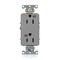 Leviton Plugs&Rcptcls, 15A, 125VAC, Gry, PBT, PK1 WDR15-GY - alternate 1