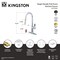 Kingston Brass Single-Handle Pull-Down Kitchen Faucet, Brushed Brass LS2723DKL - alternate 2