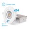 Infibrite 360 Degree Gimbal 4 Inch 5CCT Selectable White 12 Watt 1200LM Triac Dimmable LED Recessed, 24PK IB-021-8-12W-WH-24PK - alternate 1