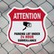 Signmission Video Surveillance Shield Sign Attention, 6 Inch X 6 Inch, Plastic Sign SHI-P-6-469 - alternate 2