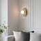 Jonathan Y Tivoli 12 in. Modern Minimalist 1-Light Ovoid Marble Stripe LED Wall Sconce, Light Brown/White JYL5900B - alternate 4