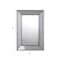 Homeroots 20" Silver Framed Antiqued Accent Mirror 485121 - alternate 3