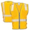 Dome75 Hi-Vis Safety Vest 2X/3X Class Non-ANSI/Enhanced Visibility , Zipper 2 Pockets, 1 Mic Tab DV1281 - alternate 3
