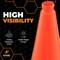 Xpose Safety Traffic Safety Cone, 28 in, PVC Plastic, No Collar, DOT Approved, Orange, 12 pk OTC28-12-X - alternate 3