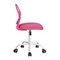 Homeroots Pink and White Adjustable Height Swivel Rolling Office Chair 719265 - alternate 2
