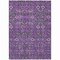 Homeroots 8' X 10' Purple and Green Floral Washable Non Skid Indoor Outdoor Area Rug 564362 - alternate 5