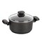 Korkmaz Ornella 2 Piece 5 Liter Aluminum Nonstick Casserole Dish with Lid A1342 - alternate 1