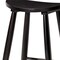 Homeroots 25" Black Solid Wood Backless Counter Height Bar Chair 632441 - alternate 2