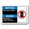 Signmission 10 in Height, Plastic, 10" x 7", ANSI-710NS Notice Keep Door Closed ANSI-710NS Notice Keep Door Closed - alternate 1
