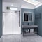 Anzzi Madam Series 76 in. x 50-54 in. Frameless Sliding Shower Door in Matte Black, 3/8 in Clear Glass SD-AZ13-03MB - alternate 3