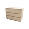 Homeroots 24" Natural Solid Wood Ribbed Texture Three Drawer Nightstand 569601 - alternate 5