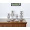 Homeroots Set of Four White Washed Resin Tabletop Candle Sticks, 4PK 517605 - alternate 4