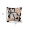 Homeroots 20" Beige and Black Tropical Throw Pillow With Embroidery 549406 - alternate 1
