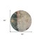 Homeroots 8' Taupe Blue And Lavender Round Abstract Washable Indoor Outdoor Area Rug 606082 - alternate 4