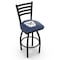 Holland Bar Stool Co 30" Blk Wrinkle Butler Swivel Bar Stool, Ladder Back L01430Butler - alternate 1