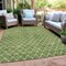 Homeroots 3' X 5' Green And Ivory Geometric Washable Indoor Outdoor Area Rug 596099 - alternate 3