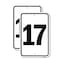 Signmission Sign with Number '17, 12'' X 18'' 2 Signs, Heavy Gauge Aluminum, 2PK A-1218-2PACK-22905 - alternate 1