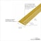 M-D Building Products 1-3/8 In. X 96 In. Satin Brass Aluminum Carpet Gripper w/ Teeth 43722 - alternate 2
