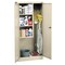 Sandusky Lee Janitorial Storage Cabinet, 66 in H, 30 in W, 18 in D, Swing, Keyed, Putty, 4 Shelves VFC1301866-07 - alternate 2
