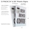 Signmission Fresh Brewed Coffee, Plastic Signs Only 24 Inch x 36 Inch, Corrugated Plastic, 2PK CSB-2436-2PACK-Fresh Brewed Coffee - alternate 2