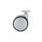 Richelieu Contemporary Twin Wheel Casters, Swivel Without Brake, with Plate, Black, Silver 67524011204 - alternate 4
