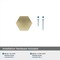Amerock Caliber 1-1/4 inch 32mm Diameter Golden Champagne Cabinet Knob BP36872BBZ - alternate 4