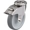 Blickle SS, Kingpin Swivel Caster, TPR, 6", Brake LEXR-TPA 160G-FI - alternate 1