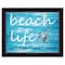 Homeroots Beach Life 2 Black Framed Print Wall Art 415311 - alternate 1