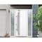 Vdomdoors Steel Door Deux 1713 White Enamel 2 Sidelight Exterior Black Windows Stainless Inserts Single Moder DEUX1713EXD-BEM-W14+36+14 x H80-Right-hand Inswing - alternate 3