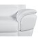 Homeroots 85" White Leather Sofa With Silver Legs 329479 - alternate 4