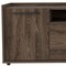 Homeroots 59" Brown Wood Enclosed and Open Storage TV Stand 535162 - alternate 2