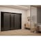 Vdomdoors Front Exterior Prehung Aluminum Double Doors Ronex1033 Teak Mirrored Clear Glass 2 Sidelights Entry RONEX1033DEXD-OAK-W16+72+16xH96-RH-I - alternate 2